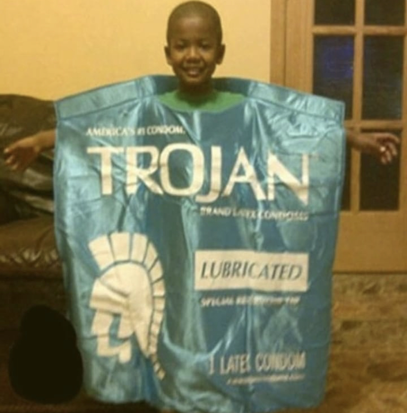 halloween cringe - Amicas Condon Trojan Tandalong Lubricated Tah Condum