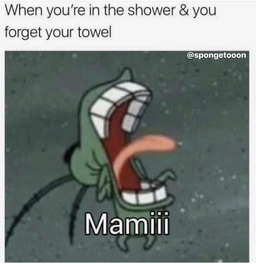 your in the shower and you forget your towel - When you're in the shower & you forget your towel Mamiii