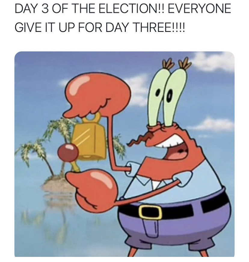 give it up for day - Day 3 Of The Election!! Everyone Give It Up For Day Three!!!! Vv