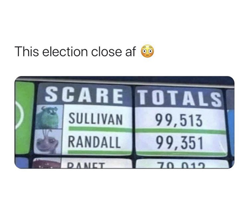 vehicle registration plate - This election close af 60 Scare Totals Sullivan 99,513 Randall 99,351 Dact 70 712