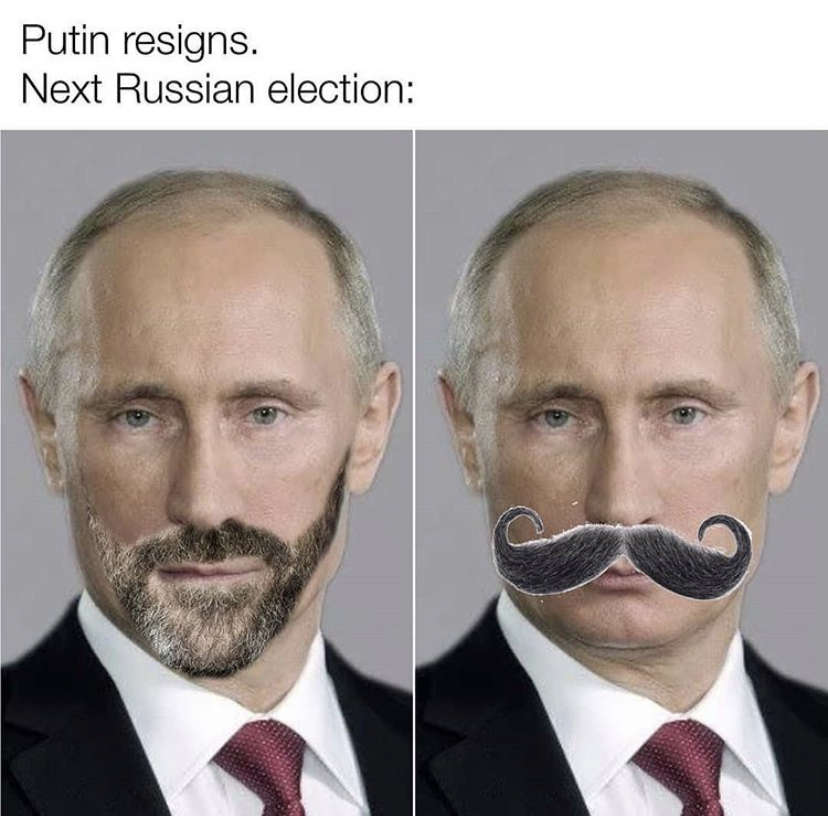 putin impersonator - Putin resigns. Next Russian election