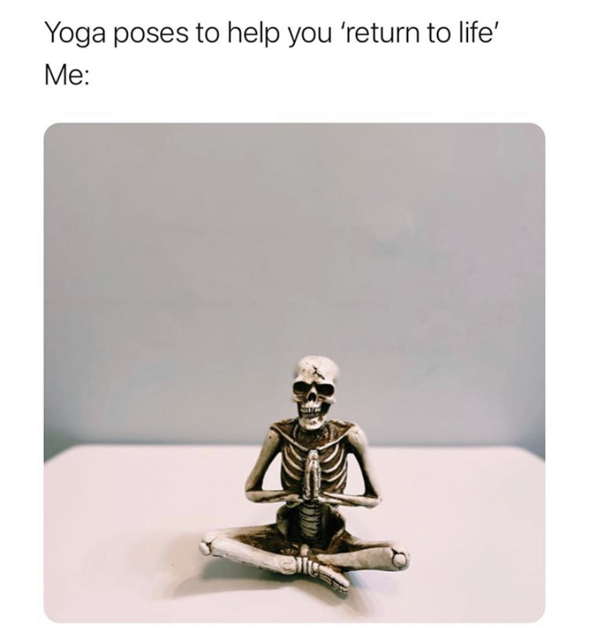 figurine - Yoga poses to help you 'return to life' Me
