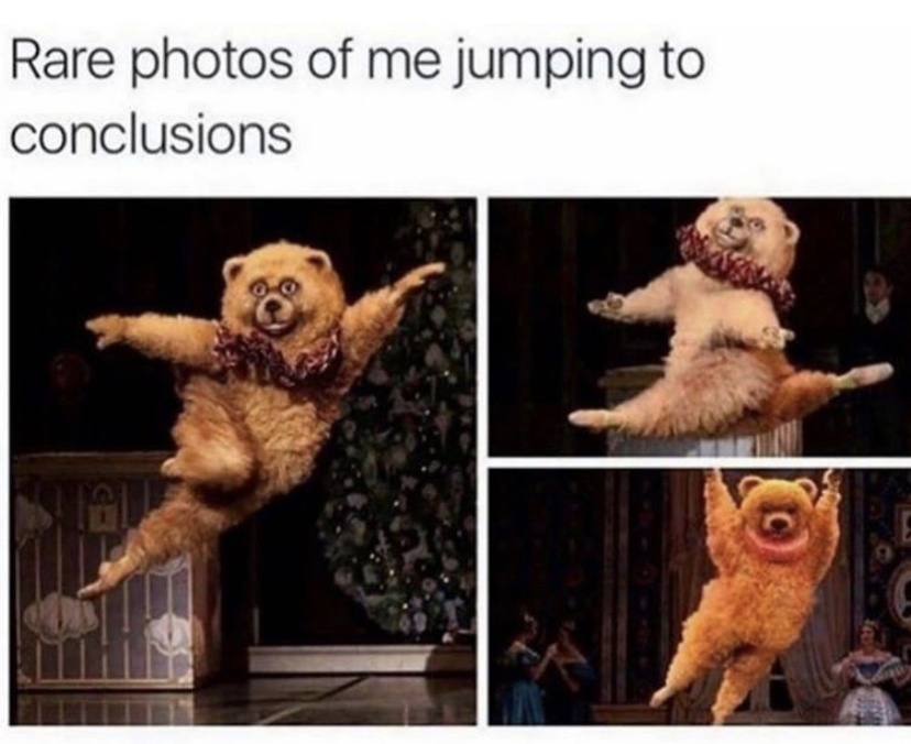 me jumping to conclusions - Rare photos of me jumping to conclusions