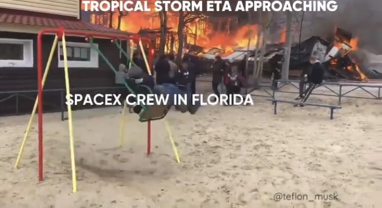 outdoor play equipment - Tropical Storm Eta Approaching Spacex Crew In Florida
