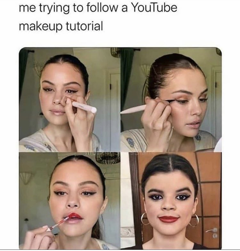 lip - me trying to a YouTube makeup tutorial