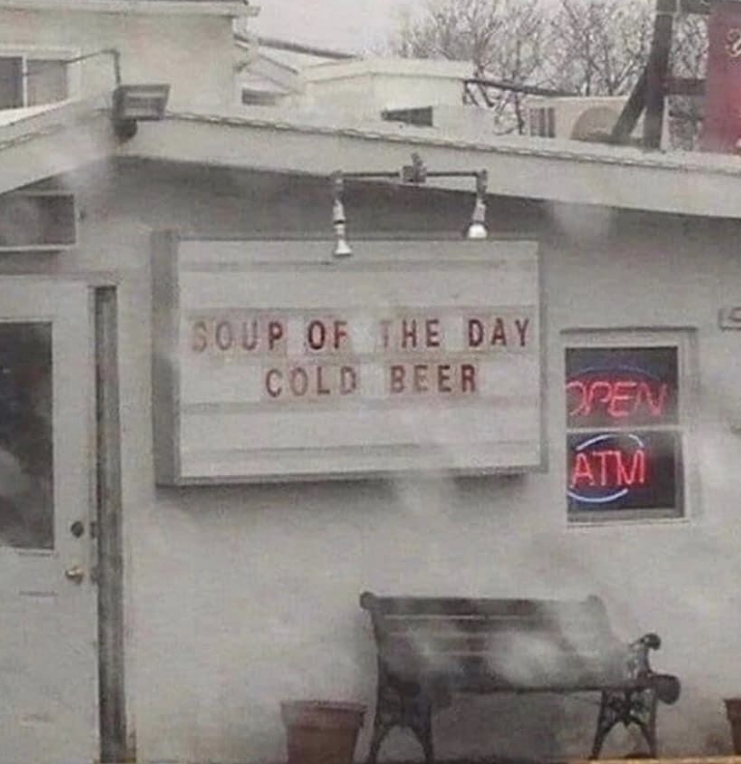 Beer - Soup Of The Day Cold Beer Doen Atm