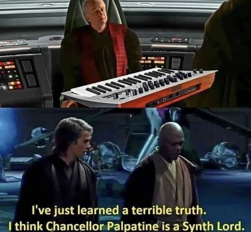 funny memes - chancellor palpatine synth lord - I've just learned a terrible truth. I think Chancellor Palpatine is a Synth Lord.
