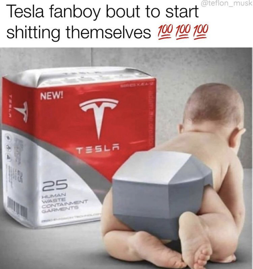tesla human waste containment garments - Tesla fanboy bout to start shitting themselves 100 100 100 New! Y Tesla 25 Human Waste Containment