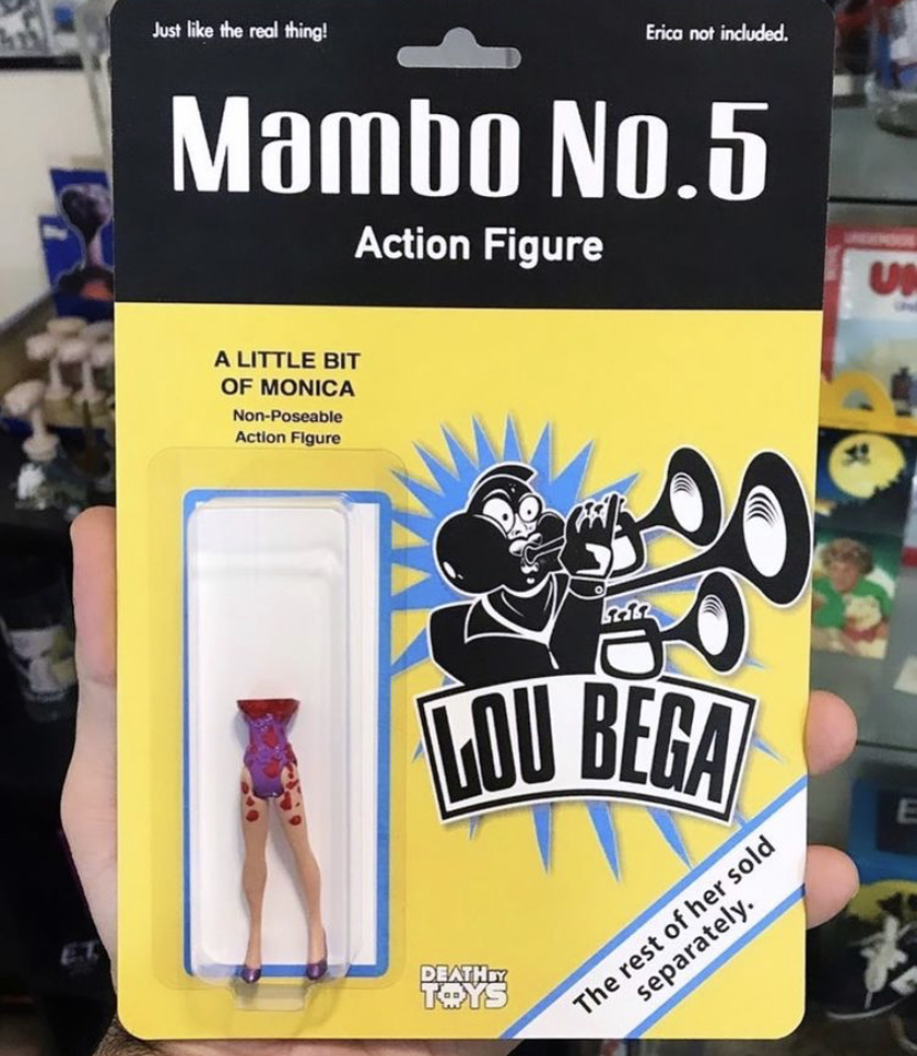 lou bega mambo no 5 - Just the real thing! Erica not included. Mambo No.5 Action Figure A Little Bit Of Monica NonPosable Action Figure Lou Bega Death Tys The rest of her sold separately.