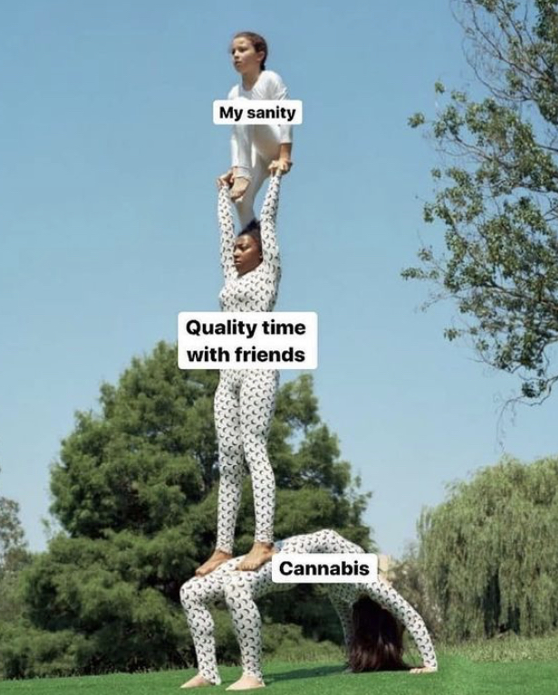 grass - My sanity Quality time with friends Cannabis