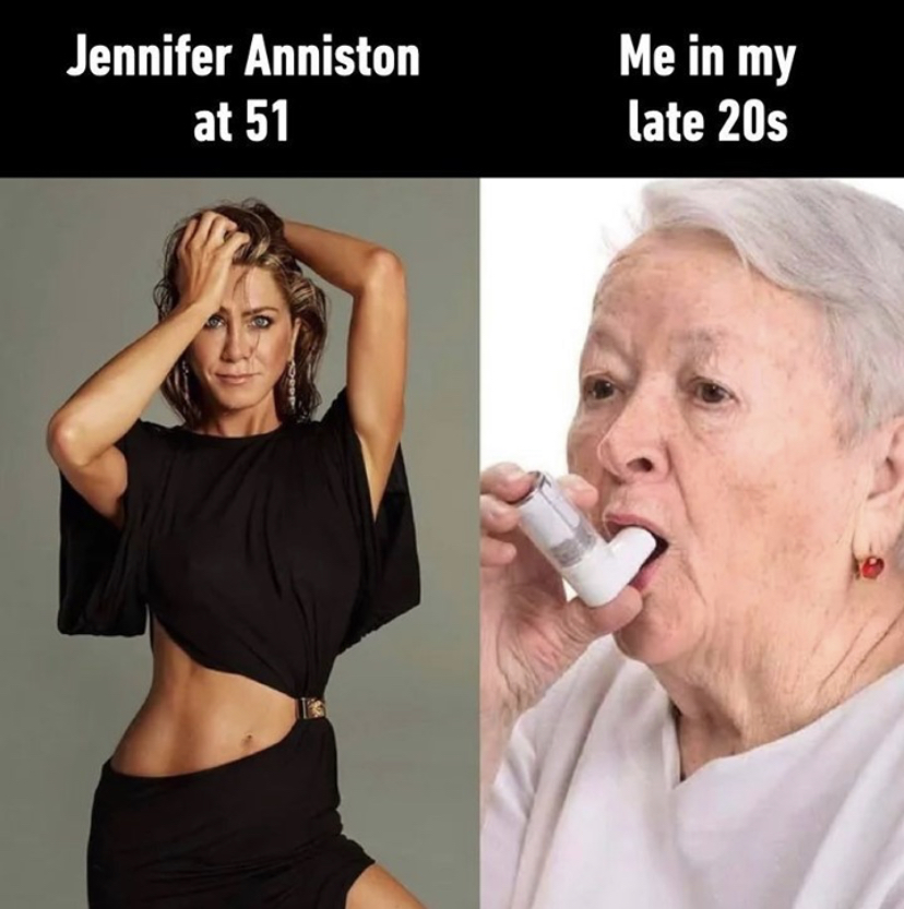 jennifer aniston - Jennifer Anniston at 51 Me in my late 20s