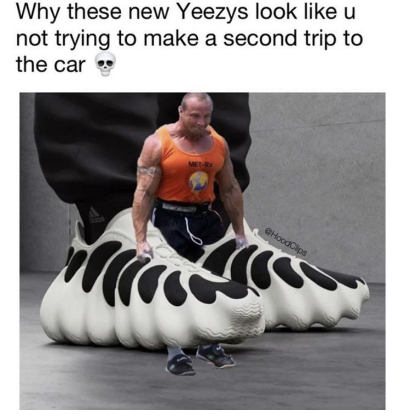 shoulder - Why these new Yeezys look u not trying to make a second trip to the car MetR Clips