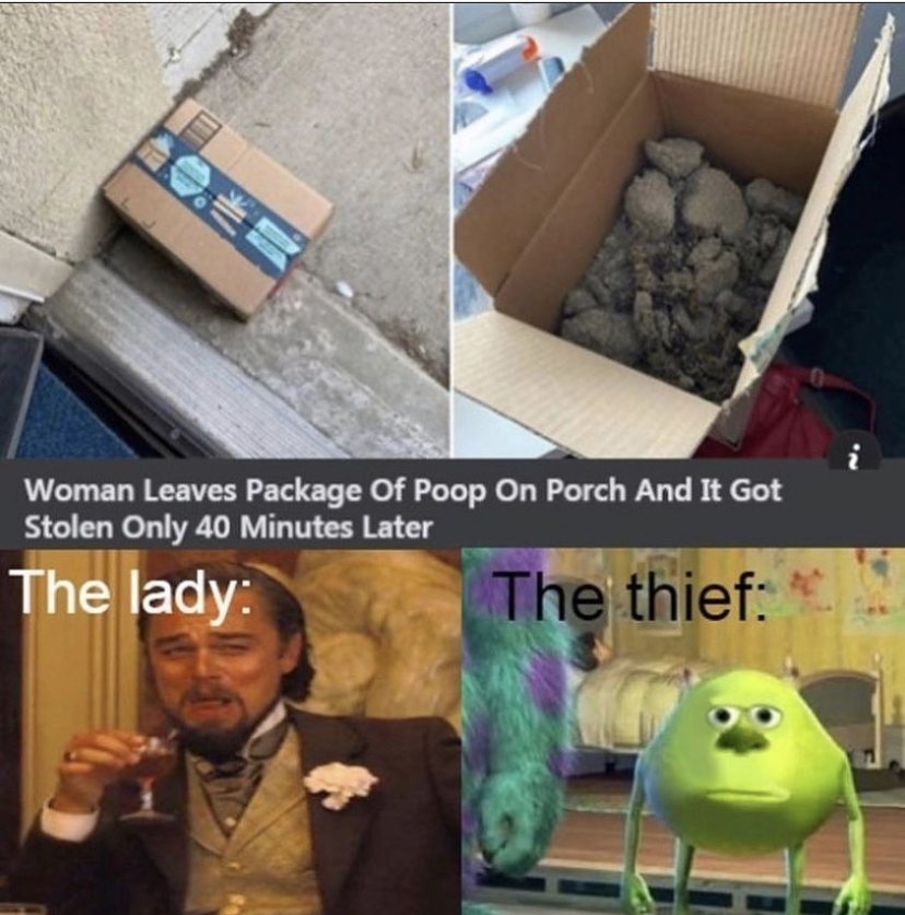 Duklock - Woman Leaves Package Of Poop On Porch And It Got Stolen Only 40 Minutes Later The lady The thief