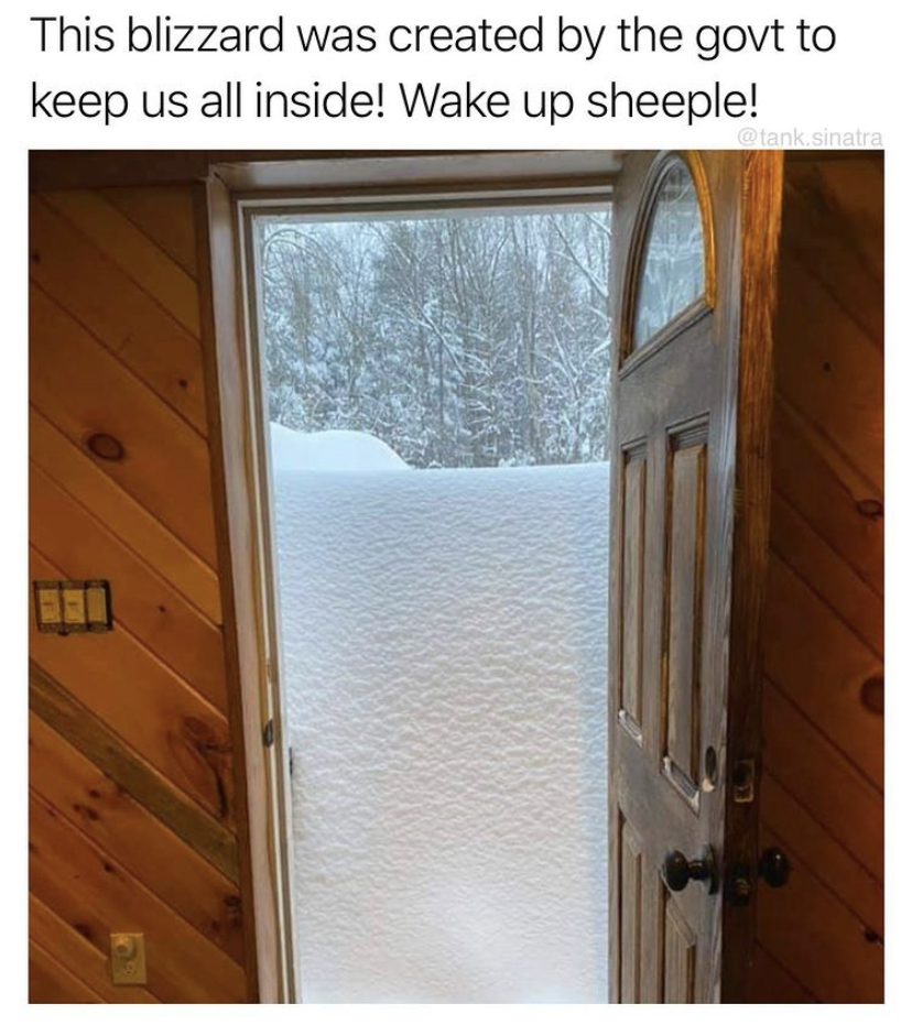 daylighting - This blizzard was created by the govt to keep us all inside! Wake up sheeple!