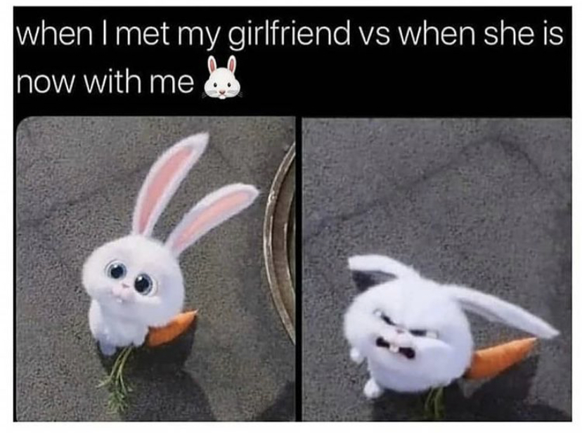 met my girlfriend vs now - when I met my girlfriend vs when she is now with me