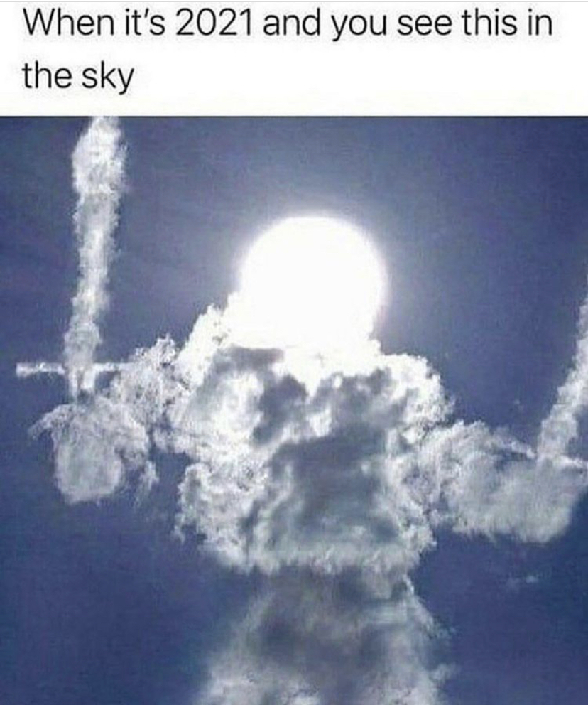 sun with cloud armor - When it's 2021 and you see this in the sky