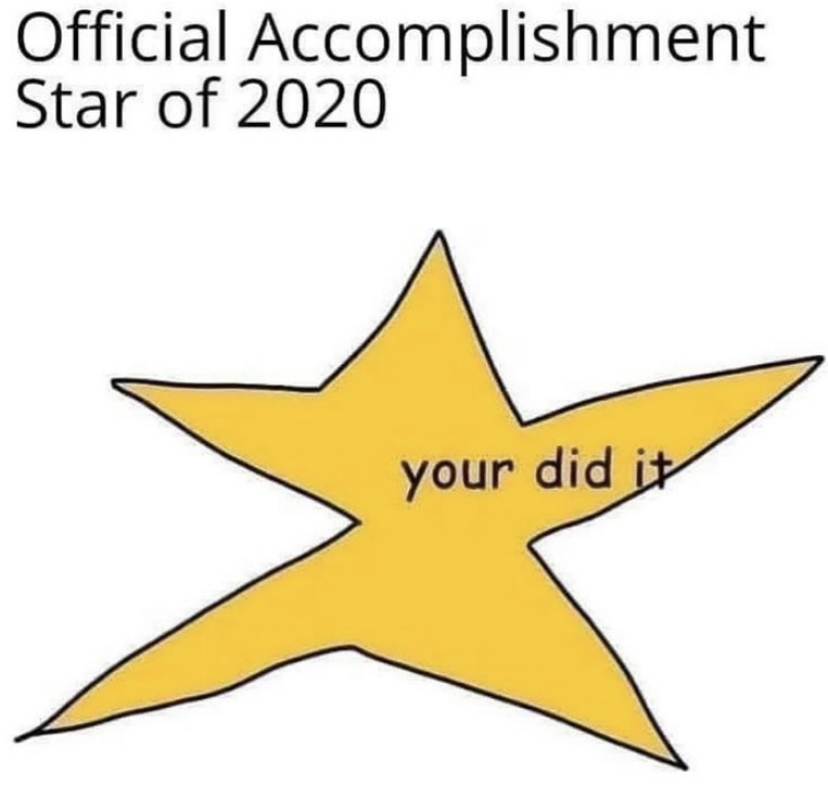 leaf - Official Accomplishment Star of 2020 your did it