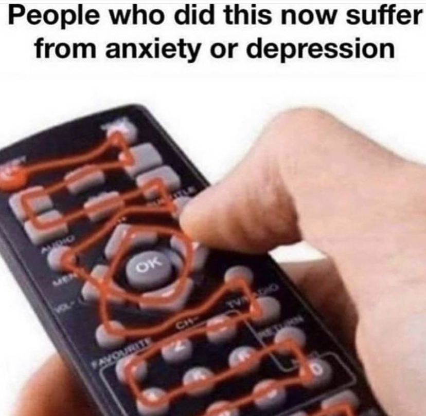 mfs who did this now suffer from anxiety or depression - People who did this now suffer from anxiety or depression Ok Vo Ch Favourite