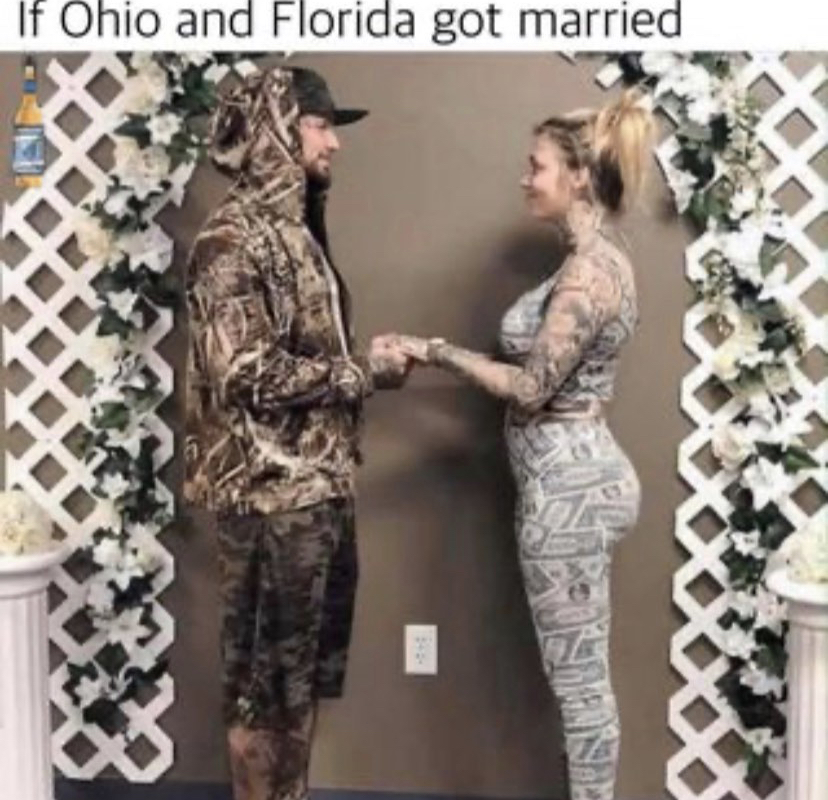 trashy wedding - If Ohio and Florida got married