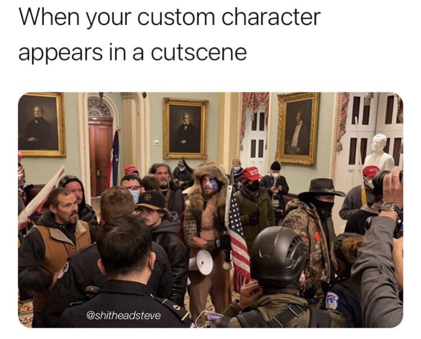 communication - When your custom character appears in a cutscene