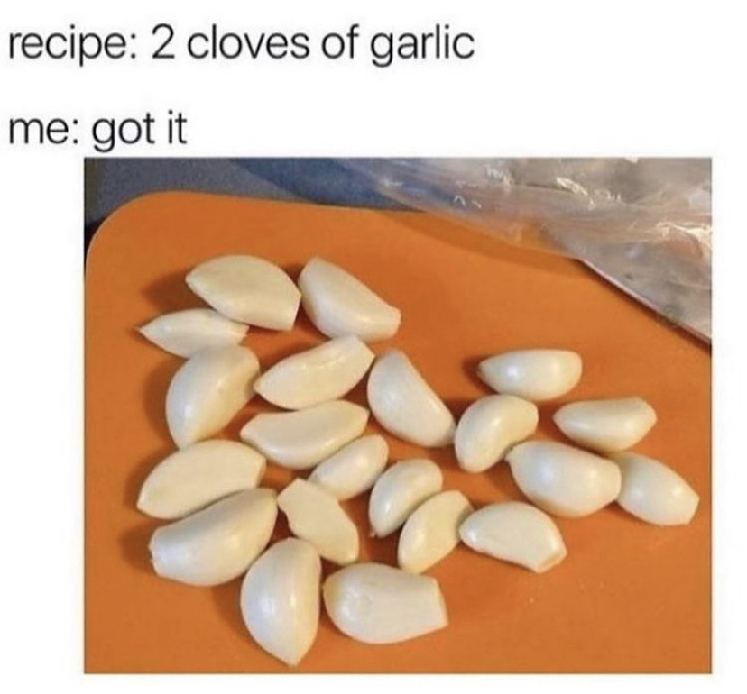 recipe 2 cloves of garlic - recipe 2 cloves of garlic me got it