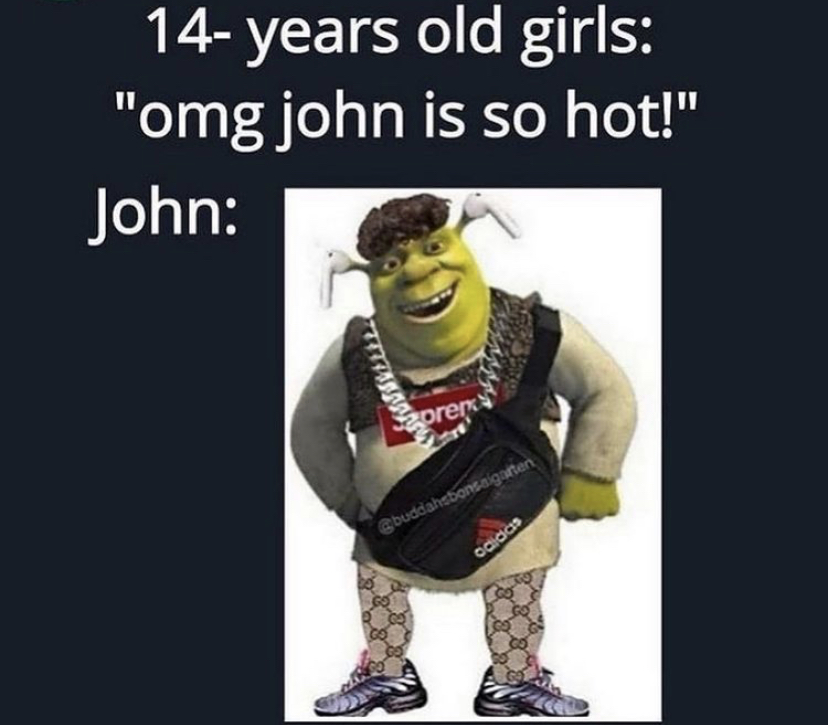 14 years old girls "omg john is so hot!" John prer adidas