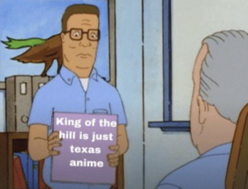 latest reddit anime memes - King of the hill is just texas anime