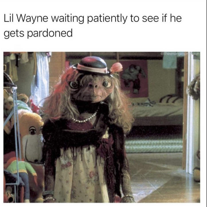 et costume movie - Lil Wayne waiting patiently to see if he gets pardoned Wo
