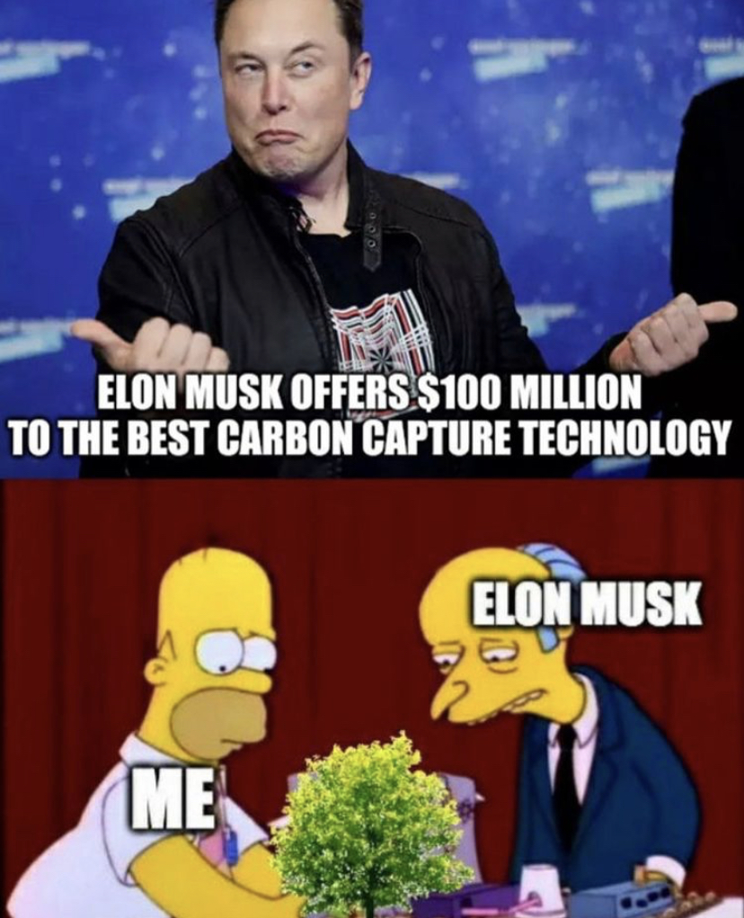 Elon Musk - Elon Musk Offers $100 Million To The Best Carbon Capture Technology Elon Musk Me