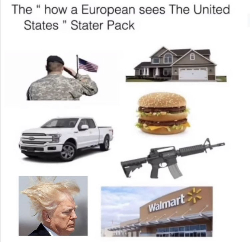 The "how a European sees The United States " Stater Pack Walmart