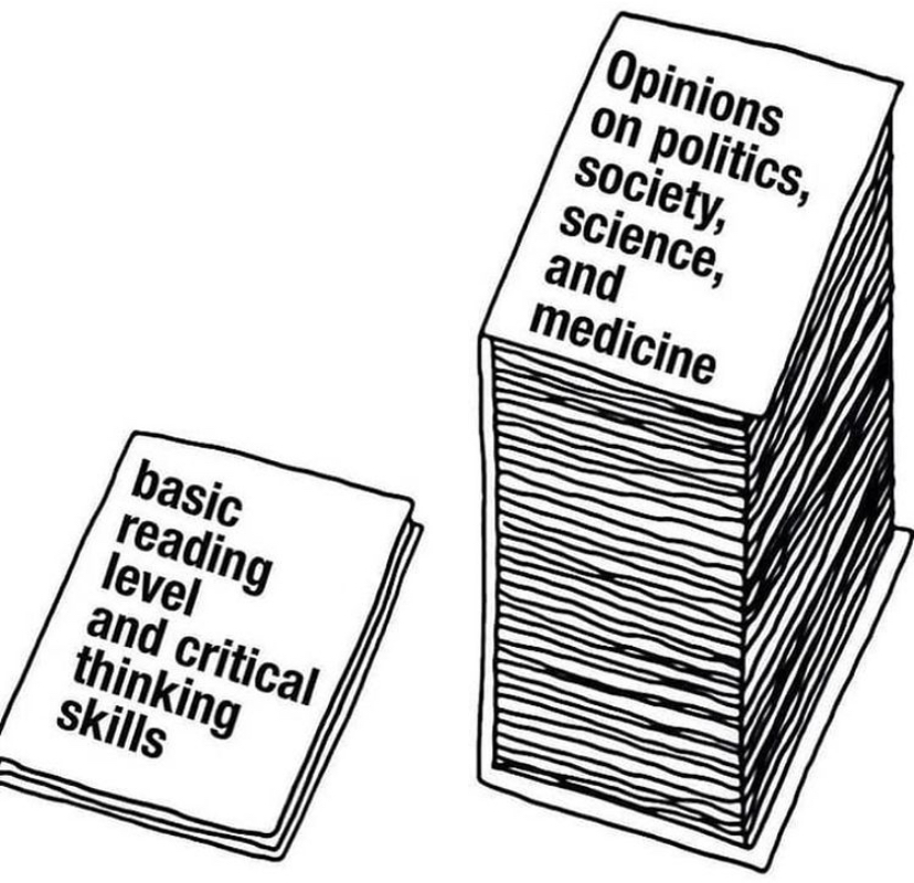 hate mondays - Opinions on politics, society, science, and medicine basic reading level and critical thinking skills