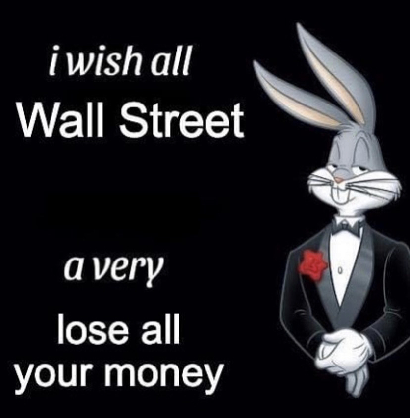 cartoon - i wish all Wall Street 0 a very lose all your money