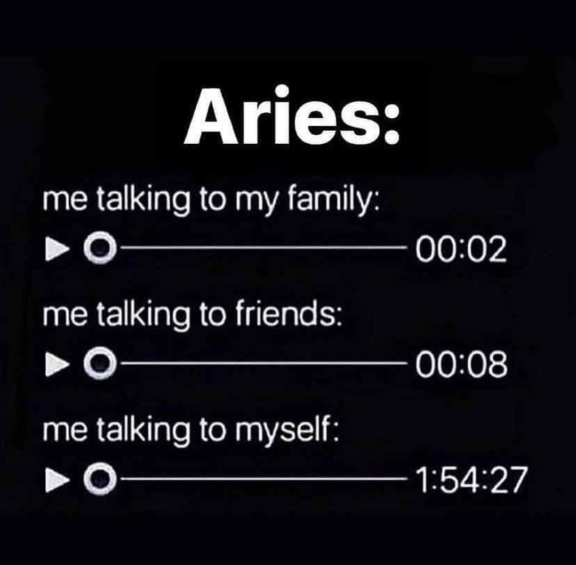 dank memes - funny memes - Aries - Aries me talking to my family O me talking to friends O me talking to myself O 27
