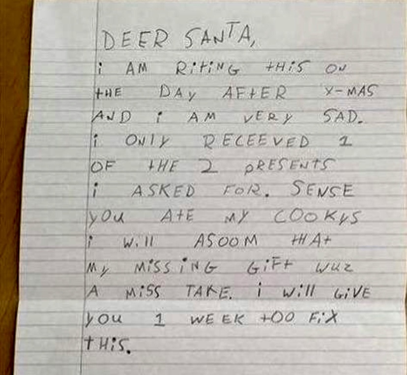 How Jeremy threatened a hit on Santa and put him into submission