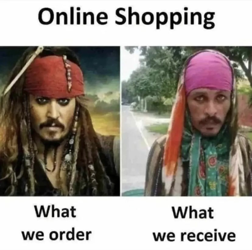 dank memes - jack sparrow - Online Shopping What we order What we receive