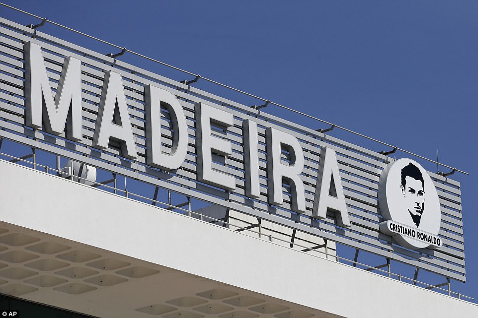 The rebranding of the airport in Madeira also includes an image of the Real Madrid star on signs above the entrance

Ronaldo attends Madeira Airport for ceremony naming it after him
Loaded: 0%Progress: 0%0:00
Previous
Play
Skip
Mute
Current Time 0:00
/
Duration Time 1:17
Fullscreen
Need Text