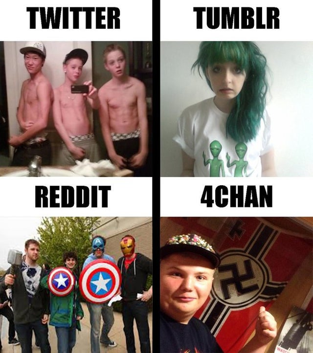 funny meme - 4chan reddit - Twitter Tumblr Reddit 4CHAN