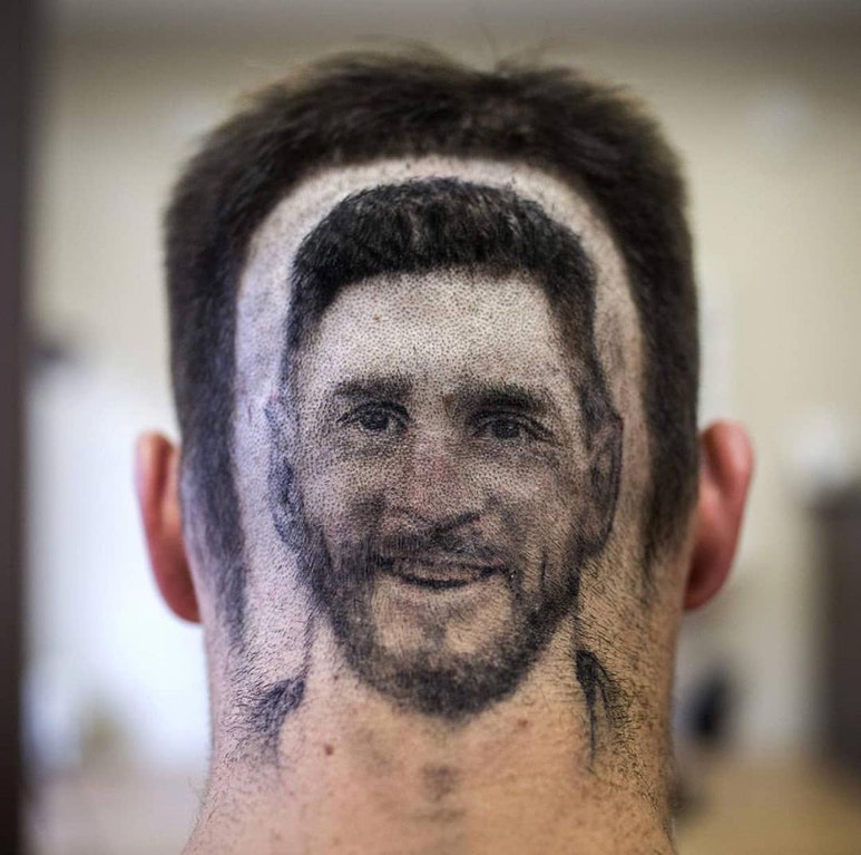 When your hair is a bit Messi