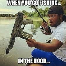 fishing int he hood