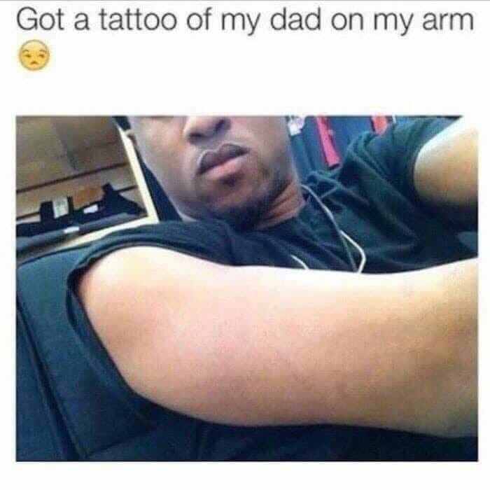 no dad tattoo