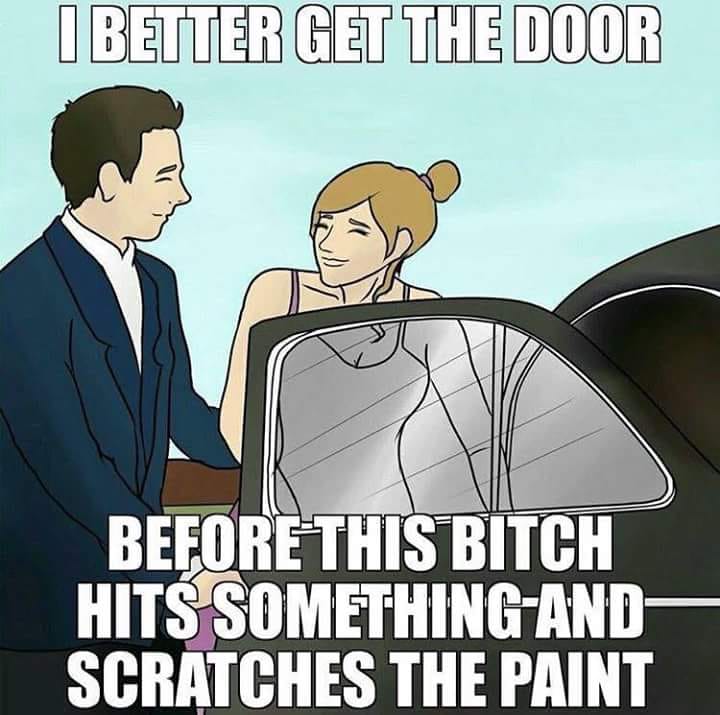 she will ding the car