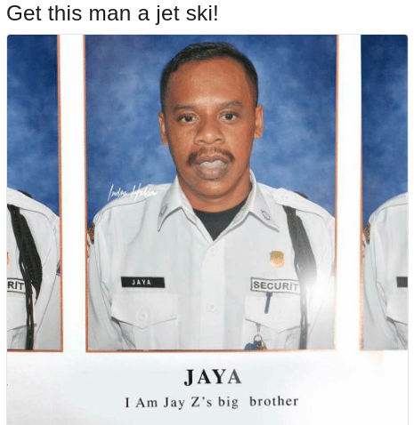 Jay Z's older brother the mall cop