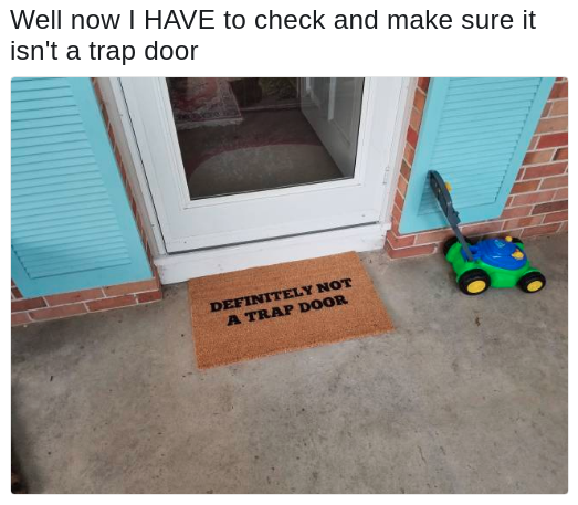 trap door meme