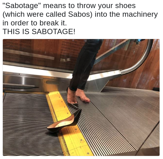 sabotage meme