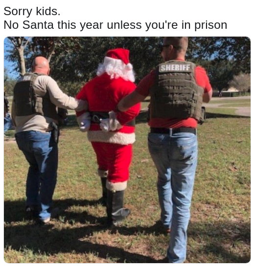 santa clause arrest meme