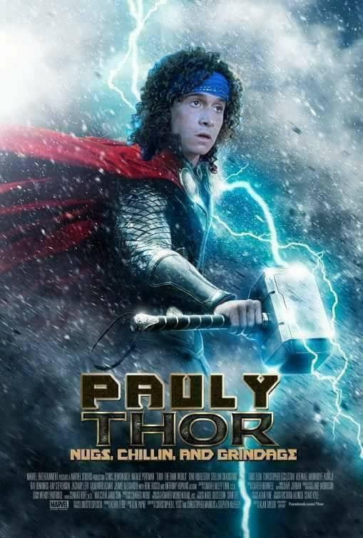 mashup of Pauly Shore and Thor