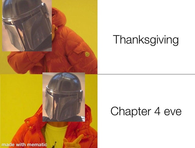 amazon meme - Thanksgiving Chapter 4 eve made with mematic