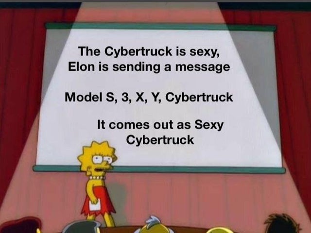 cum is really just boneless children - The Cybertruck is sexy, Elon is sending a message Model S, 3, X, Y, Cybertruck It comes out as Sexy Cybertruck