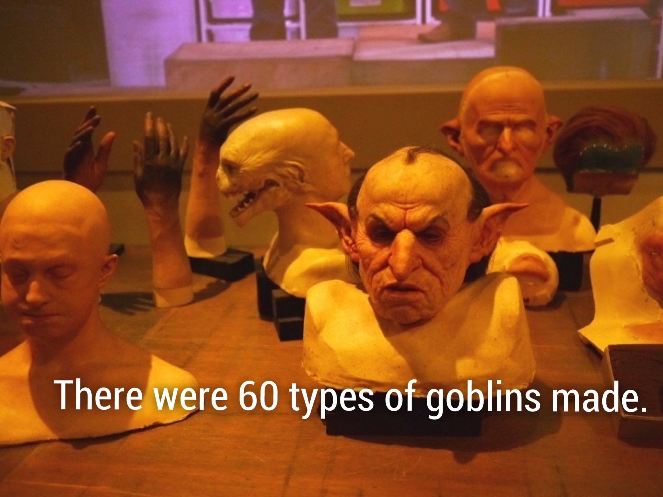 photo caption - There were 60 types of goblins made.