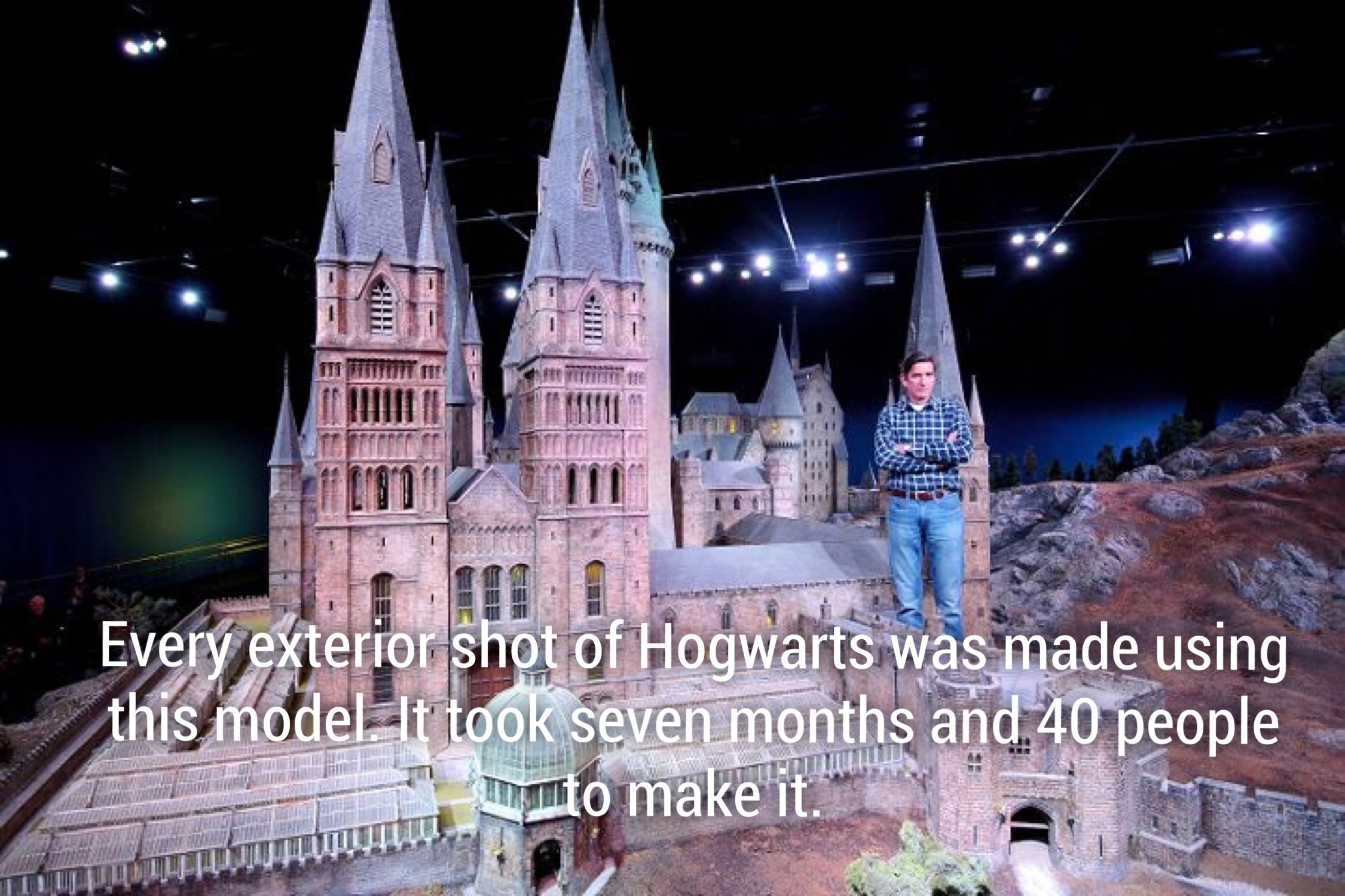 harry potter literary series - Itt M It Every exterior shot of Hogwarts was made using this model. It took seven months and 40 people mento make it.